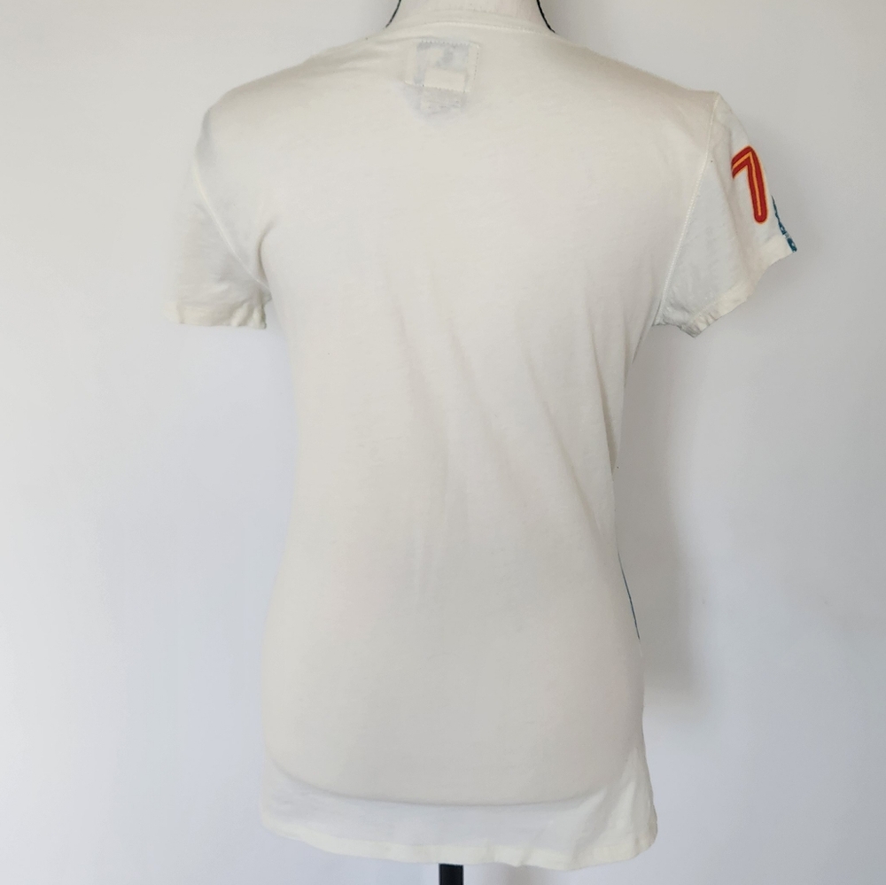 Rare Vintage Lucky Brand T Shirt Japanese Cat 90s Y2K Asian Maneki-Neko Animae S - Picture 4 of 14